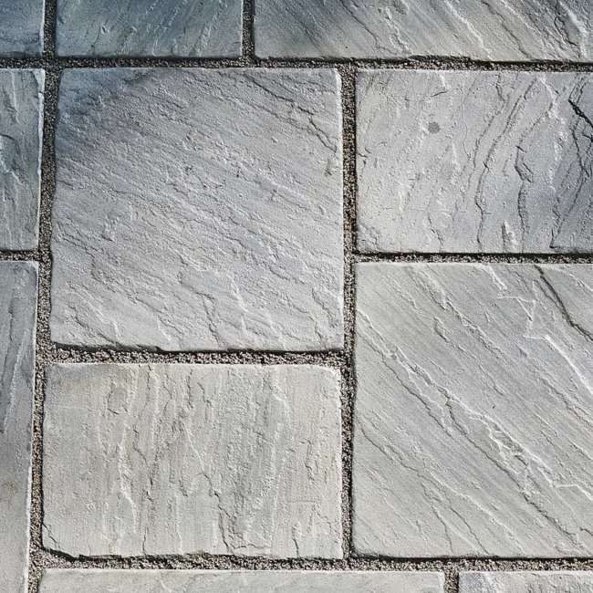 concrete slabs pointed with Joint-It Simple paving grout