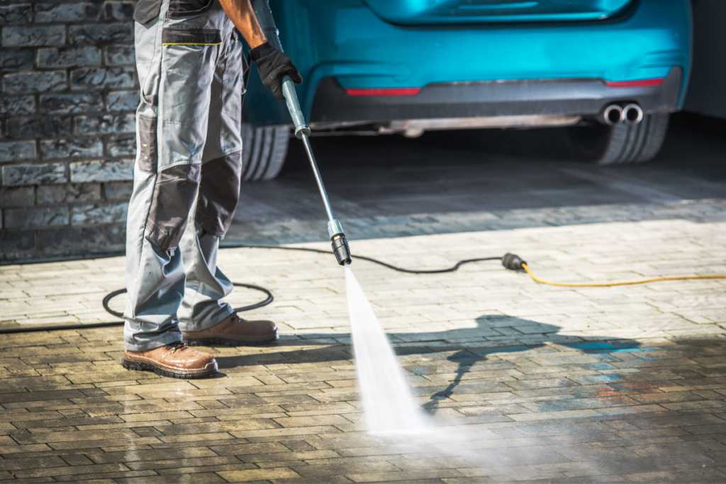 pressure washing patio