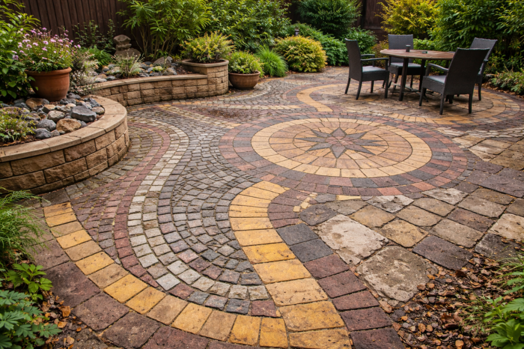 overcomplicated patio design